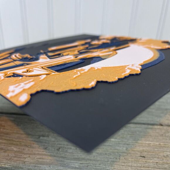 Mustang in the Morning Sunrise, Wall Art, Car Art, Textured Art - Picture 6 of 10